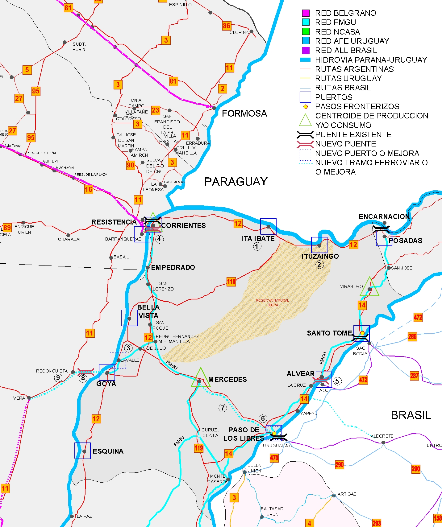 Perfil Estratégico Competitivo del Sistema Portuario y su Macro Logística de la Provincia de Corrientes, Argentina. En Mesopotamia Argentina entre el Río Paraná y el Río Uruguay